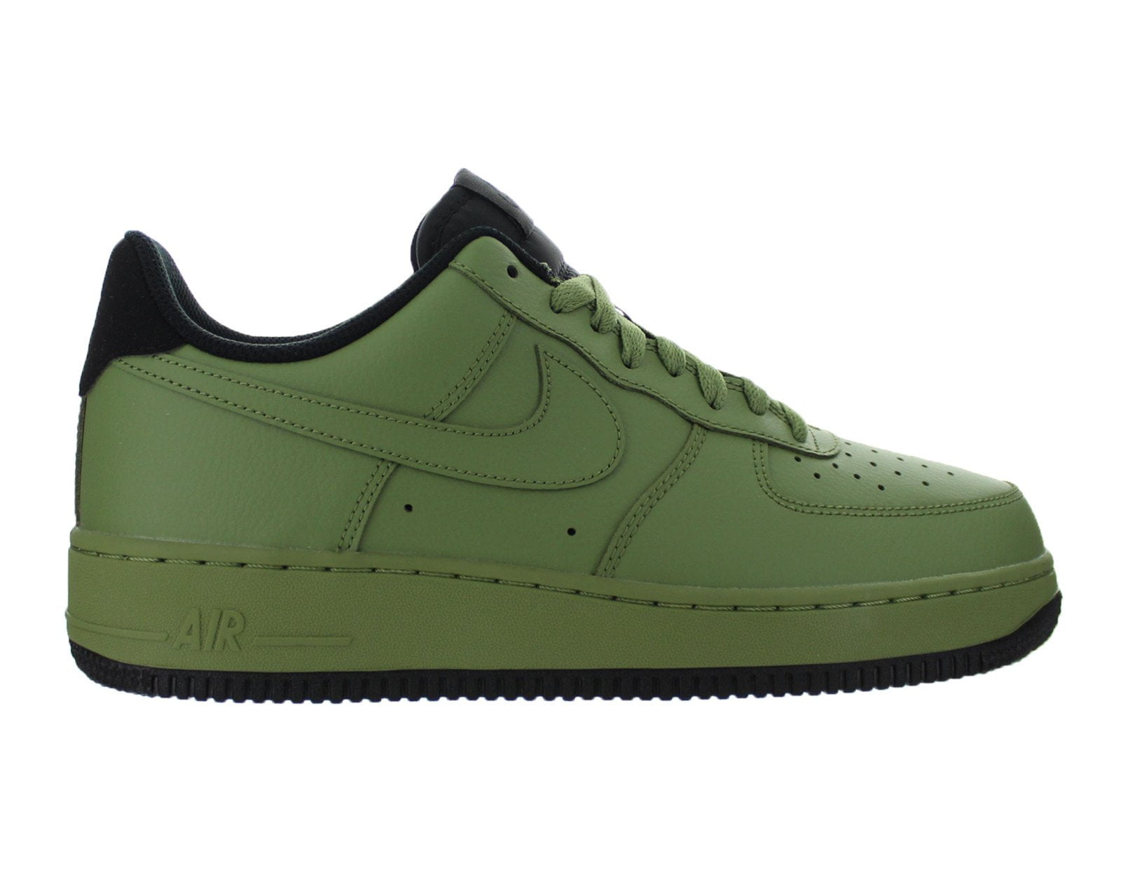 Nike Air Force 1 Custom Sneakers Low Two Tone Army Military Green White  Shoes