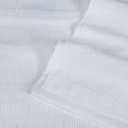 thumbnail image 4 of BNM Ribbed Cotton 6 Piece Assorted Towel Set, White, 4 of 9