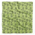 thumbnail image 1 of Bimba Green Dream Chaser Text Printed Pure Silk Scarf For Hair Neck Head Bandanas For Women 40 x 80 Inches, 1 of 6
