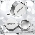 thumbnail image 2 of Juego de 3 Lupas para Joyeros, Lupa de Bolsillo para Joyería de 10X, 20X y 30X, Lupa para Joyeros B, 2 of 5