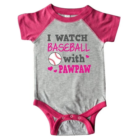 

Inktastic I Watch Baseball with My Pawpaw Gift Baby Girl Bodysuit