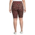 thumbnail image 4 of Terra & Sky Women's Plus High Rise Bike Shorts, 2-Pack, 4 of 5