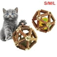 thumbnail image 1 of Juguete masticable divertido con forma de bola y campana de hierba gatera para gatos y gatitos de XM Culture, 1 of 8