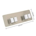 thumbnail image 2 of Soporte organizador doble para fregona montado en la pared, colgador para escoba, estante de almacenamiento, herramienta de cocina, 2 uds., 2 of 6