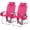 Pink, variant on PEXMOR 16" Backpack Beach Chairs Set of 2, 5-Position Lightweight Chair with Cooler Bag, Cup Holder & Towel Rack for Beach, Camping, Outdoor