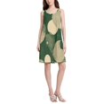 thumbnail image 2 of FORMRS Summer Dress for Women Loose U Neck Sleeveless Midi Beach Sundresses with Pockets, Beige Abstract, 2 of 8
