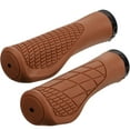 thumbnail image 4 of Raindrops Bike Handle Bars Grip Vibration Reduction Rubber Brown 1 Pair 5.1x2in, 4 of 8