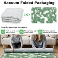thumbnail image 6 of Lalado 8ft x 10ft Shag Area Rug, Soft Fluffy Indoor Tie-Dye Area Rugs for Living Room Bedroom Decor Carpet, Green & White, 6 of 8