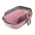 thumbnail image 3 of Bac à Litière pour Chat Détachable Grand Robuste Semi-Fermé Ouvert Rose, 3 of 8