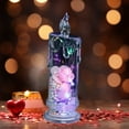 thumbnail image 4 of AuroraX Romantic Flameless Pillar Candles,LED Battery Operated Flickering Electric Fake Candles with Gift Box,Holiday Lights Party Valentine's Day Decoration, 4 of 6