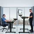 thumbnail image 4 of Costway Électrique 2-Tier Debout Bureau Mobile Siège Hauteur de Bureau Réglable, 4 of 10