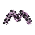 thumbnail image 3 of Chmadoxn Pastel Halloween Decor Pink & Purple Artificial Maple Leaf Garland, 66.9" Faux Hanging Vine Foliage for Fireplace Mantel Table Centerpiece Indoor Home Decoration, 3 of 9