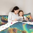 thumbnail image 4 of Feelyou 3D Cute Sloth Bedding Comforter Set 7-Piece, Dreamy Starry Sky King Bedding Sets, Animal Wildlife Bed Sheets, Breathable Room Decor, 4 of 7