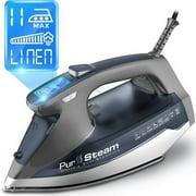 PurSteam Steam Iron 1800W with LCD Screen, Nonstick Ceramic Soleplate, Auto Shutoff, Self-Cleaning