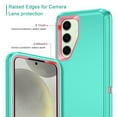 thumbnail image 3 of Petocase for Samsung Galaxy S25,Galaxy S24 Case,Military Grade Drop Protection Heavy Duty Tough Rugged Shockproof Phone Case for Galaxy S25/S24 6.2 inch,,Teal/Pink, 3 of 7