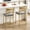 Gold, variant on Modern 26-Inch Bar Stools Set – Counter Height Dining Chairs with Backrest, Thick Padded PU Leather Seat, Sturdy Metal Frame & Footrest, Waterproof, Ideal for Kitchen Island, Bar, Set of 4
