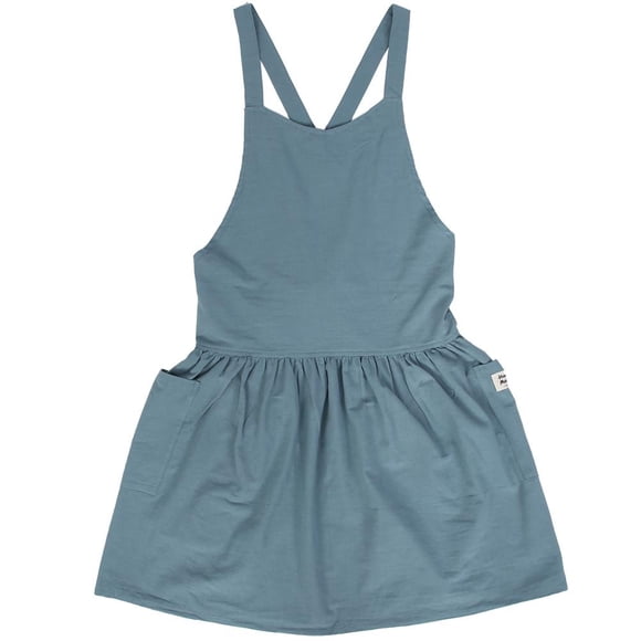 Household Kitchen Female Apron Anti-Fouling Vest-Type Women Linen Apron (Viridis)