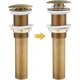 thumbnail image 1 of Pop Up Sink Plug Without Overflow, Brass Sink Plug, Pop Up Drain Stopper, 1 of 3