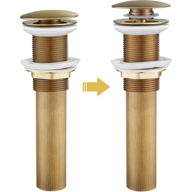 Pop Up Sink Plug Without Overflow, Brass Sink Plug, Pop Up Drain Stopper