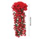 thumbnail image 3 of Guirnalda colgante de flores artificiales de violeta con orquídeas de seda, ramo decorativo reutilizable para bodas, hogar, jardín y decoración de eventos., 3 of 6