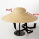 thumbnail image 2 of Sombrero de paja natural para mujer, gorra de sol con protección solar, estilo minimalista británico, ideal para vacaciones y ocio, envío directo, 202305-HH5076A, 2 of 3
