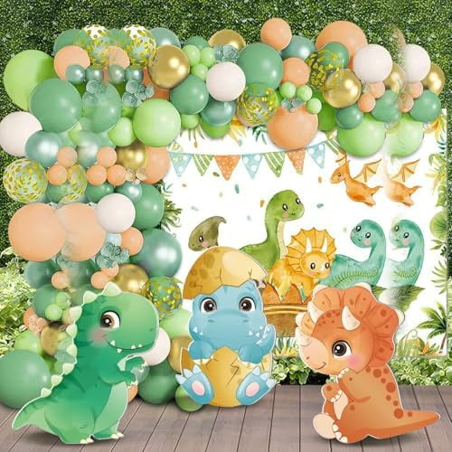 3 Pcs Large Dinosaur Baby Shower Decorations Set Dinosaur Cardboard Cutouts Standup Cartoon Photo Booth Prop for Home Outdoor Birthday Party Supplies$$Home Decor, Kitchen, & Other