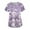 Purple PinkL_13#828A, variant on Garbnen Christmas Scrub Tops Funny Xmas Printed V Neck Short Sleeve Fall Womens Scrubs Tops Nurse Uniforms with Pocket S-5XL