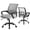 Gray, variant on CONCETTA Home Office Computer Chair, With Lumbar Support, Adjustable Height, Fixed Armrests, Suitable For Meeting Rooms, 360°Rotation, For Adults, Red