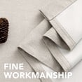 thumbnail image 4 of H.VERSAILTEX Faux Linen Light Filtering Room Darkening Curtains, Primitive Textured Burlap Effect Thermal Grommet 1 Panel Drapes for Bedroom Living Room, 52" x 84", Heather Ivory, 4 of 8