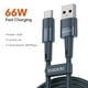 thumbnail image 3 of Toocki-Cable USB tipo C de carga rápida, cargador de 6A A USB C para Samsung, Xiaomi, Huawei, Oppo, Oneplus, Poco, Ipad, Cable de datos, 3 of 5