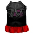 thumbnail image 6 of Rhinestone Pet Dog  Cat Dress Rhinestone, "Peace Love Hope Breast Cancer", 6 of 10