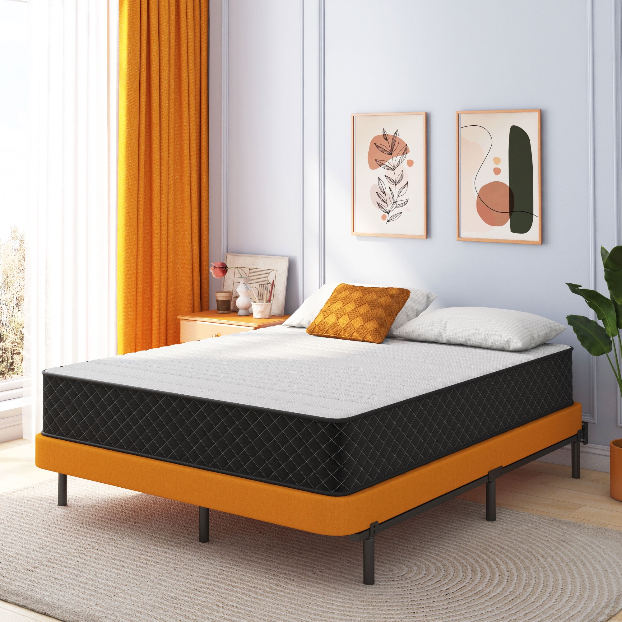 SVS Full Mattress in a Box Innerspring Medium 10 in Adult Hybrid Mattresses Supportive Full Size
