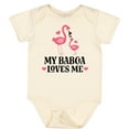 thumbnail image 3 of Inktastic My Babcia Loves Me Flamingo Girls Baby Bodysuit, 3 of 5