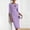 Purple women's bodycon midi dress a1, variant on Women's Round Neck 3/4 Sleeve Bodycon Midi Dress Elegant Formal Slim Fit Cocktail Party Vacation Dresses, Red L