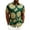 Green, variant on BangWanChi Men's Beach Vacation Hawaii Print Shirts Top Short Sleeve Collared Open Placket Casual Tops