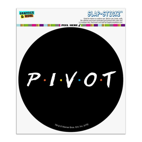 Friends PIVOT Automotive Car Window Locker Circle Bumper Sticker