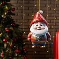 thumbnail image 4 of Accesorios para coche, Electrónica para coche, Regalos para coche, Colgante de árbol de Navidad enano acrílico 2D con impresión doble de enano navideño, Adornos para vehículos, 4 of 6