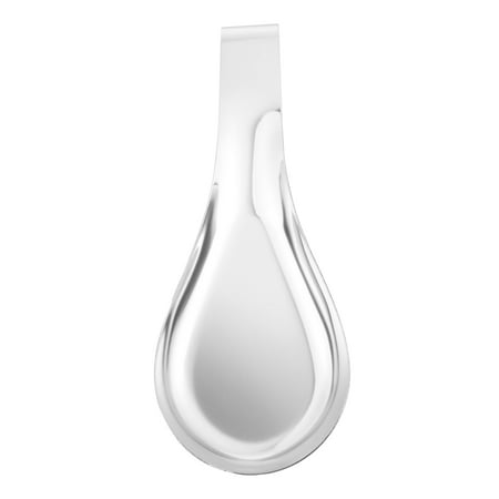 

1Pc Stainless Steel Spoon Pad Nonslip Scoop Rack Practical Spoon Rest (Silver)