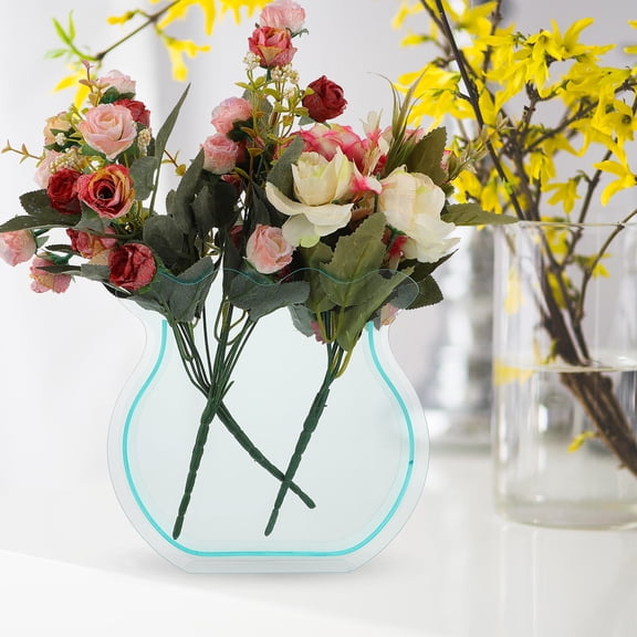 ETEREAUTY Acrylic Vase Ornament for Home Decor and Flower Display, Stylish and 1Pc Decorative