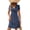 Navy, variant on Women's Twist Front V Neck Short Sleeve Casual Dress 95% Polyester 5% Spandex Comfortable Effortless Chic Everyday Wear