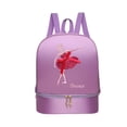 thumbnail image 1 of Mochila de ballet para niñas, bolsa de bailarina, mochila para niños con zapatos separados Púrpura estilo B, 1 of 9