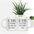 thumbnail image 2 of Koyal Wholesale 16th Anniversary Coffee Mug, 16 Years of Wearing the Pants in the Family, Letting Him Think, 2-Pk, 2 of 4