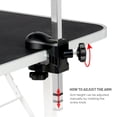 thumbnail image 2 of Yaheetech 36" Dog Grooming Table with Adjustable Arm, Tool Shelf & 2 Safety Loops, Black, 2 of 7