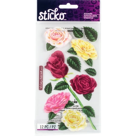 sticko stickers roses walmart