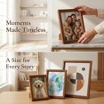 thumbnail image 4 of Unique Bargains Wall Mounting and Tabletop Display Photo Frame Walnut Color 5" x 7", 4 of 5