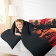 thumbnail image 4 of Homewish Rustic Southwest Cowboys Bedding Comforter Set,Tropical Desert Cactus Twin Comforter Sets,Orange Sunset Bedding Set For Boys,Super Cozy Room Decor Reversible,2-Piece, 4 of 8