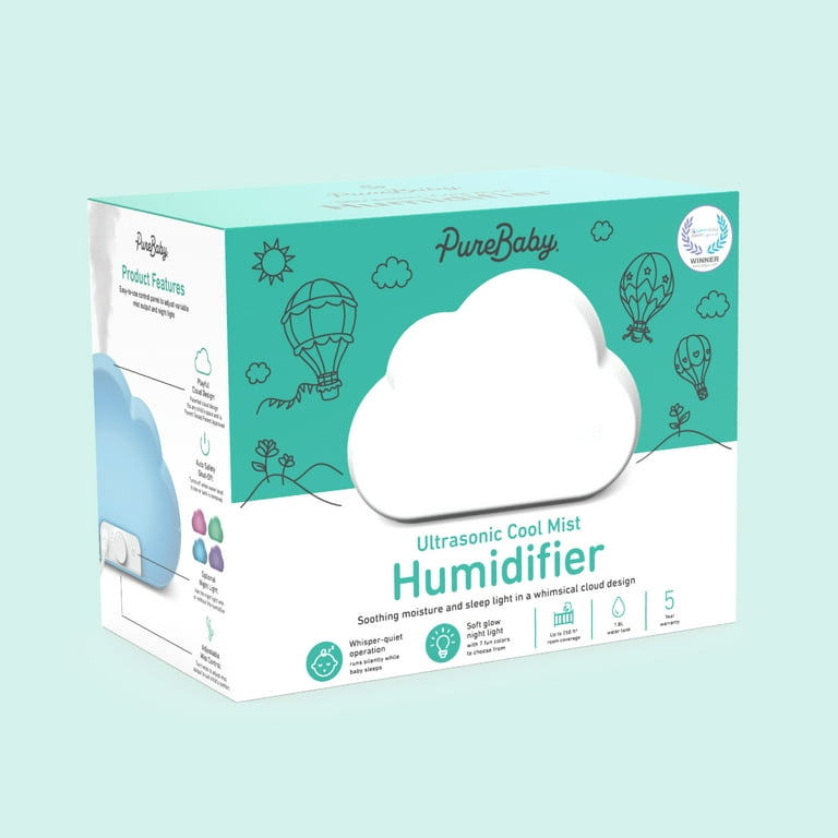 PureBaby® Cloud Ultrasonic Cool Mist Humidifier for Infant's PureBaby® Cloud Ultrasonic Cool Mist Humidifier for Infant's