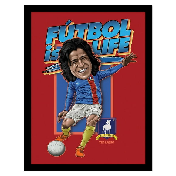 Ted Lasso Bobble Head Dani Rojas Framed Poster