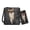 Black-Corgi, variant on Wolf Cross Leather Satchel Purse Set for Women Crossbody Purse Satchel Handbag with PU Leather Wallet for Lady, Gift for Women, Brown