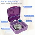 thumbnail image 4 of Grusce Récipient Alimentaire pour Enfants avec Compartiments Récipient de Stockage Alimentaire Réutilisable avec Bol Isolé Boîte à Repas Étanche avec Boîte à Sauce et Ustensiles pour Enfants Adultes Étudiants, 4 of 9